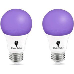 Bulbs 2 Pack LED Black Light Bulb, 9W A19 E26 Blacklight Bulb Level 385-400nm